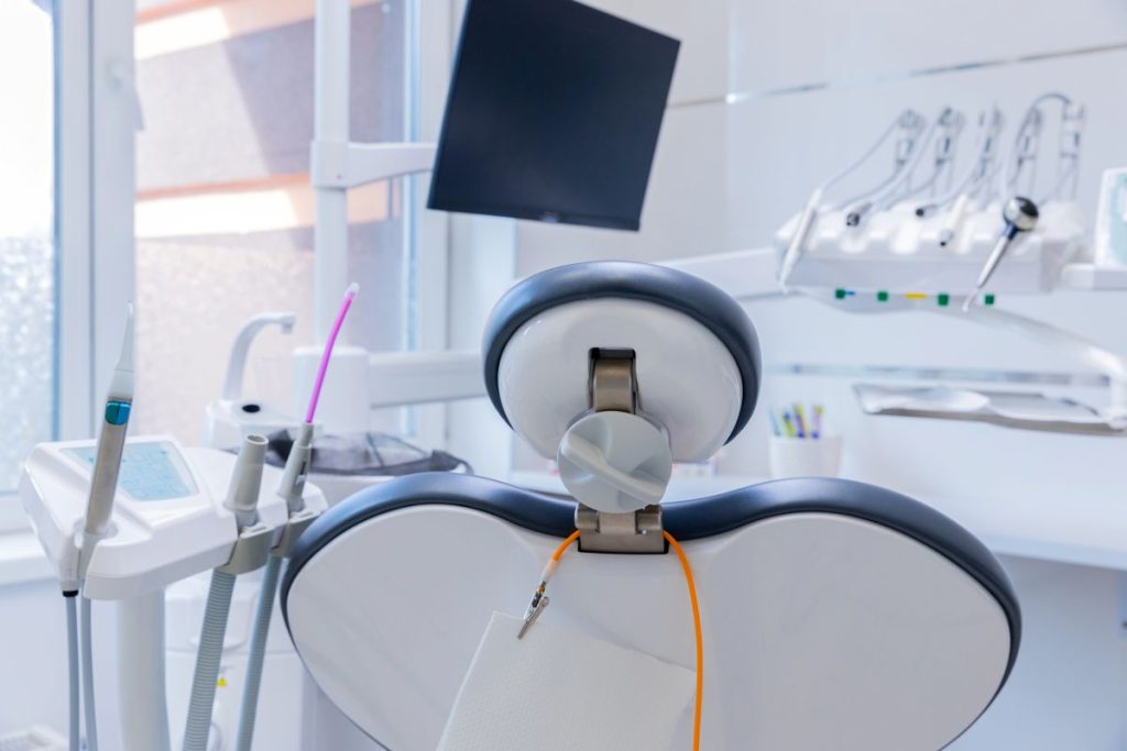 dental chair ready for oral surgery